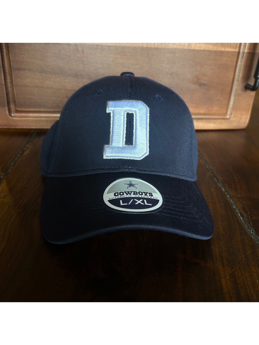 Dallas Cowboys L/XL Navy Blue Adjustable Baseball Cap Hat